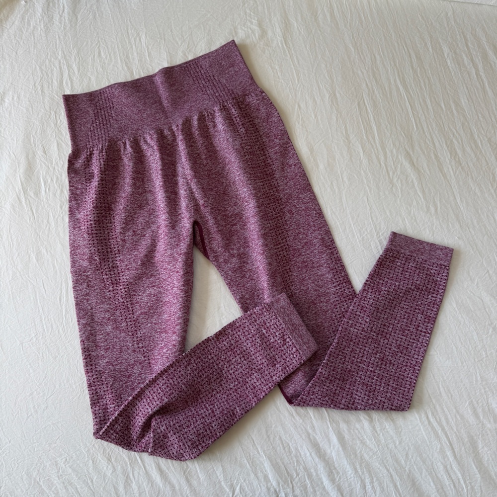 High Waisted Red Sculpting Leggings